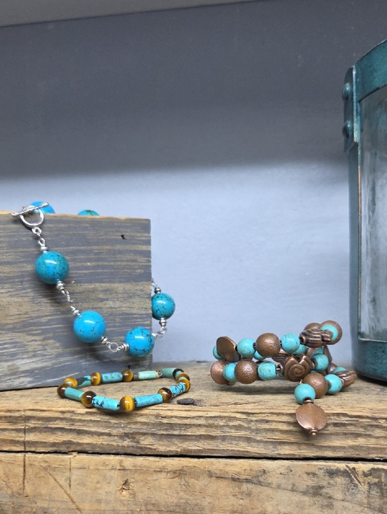 Jewelry - Turquoise Bead Women's Bracelet Bundle Unbranded